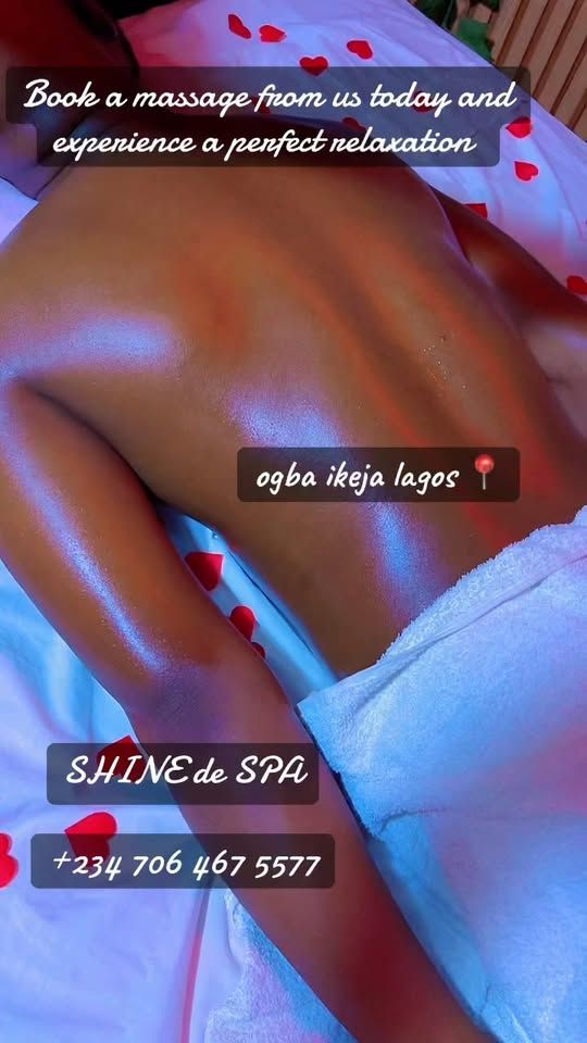 Signature Massage at Shine De Spa, luxury spa in Ikeja Lagos